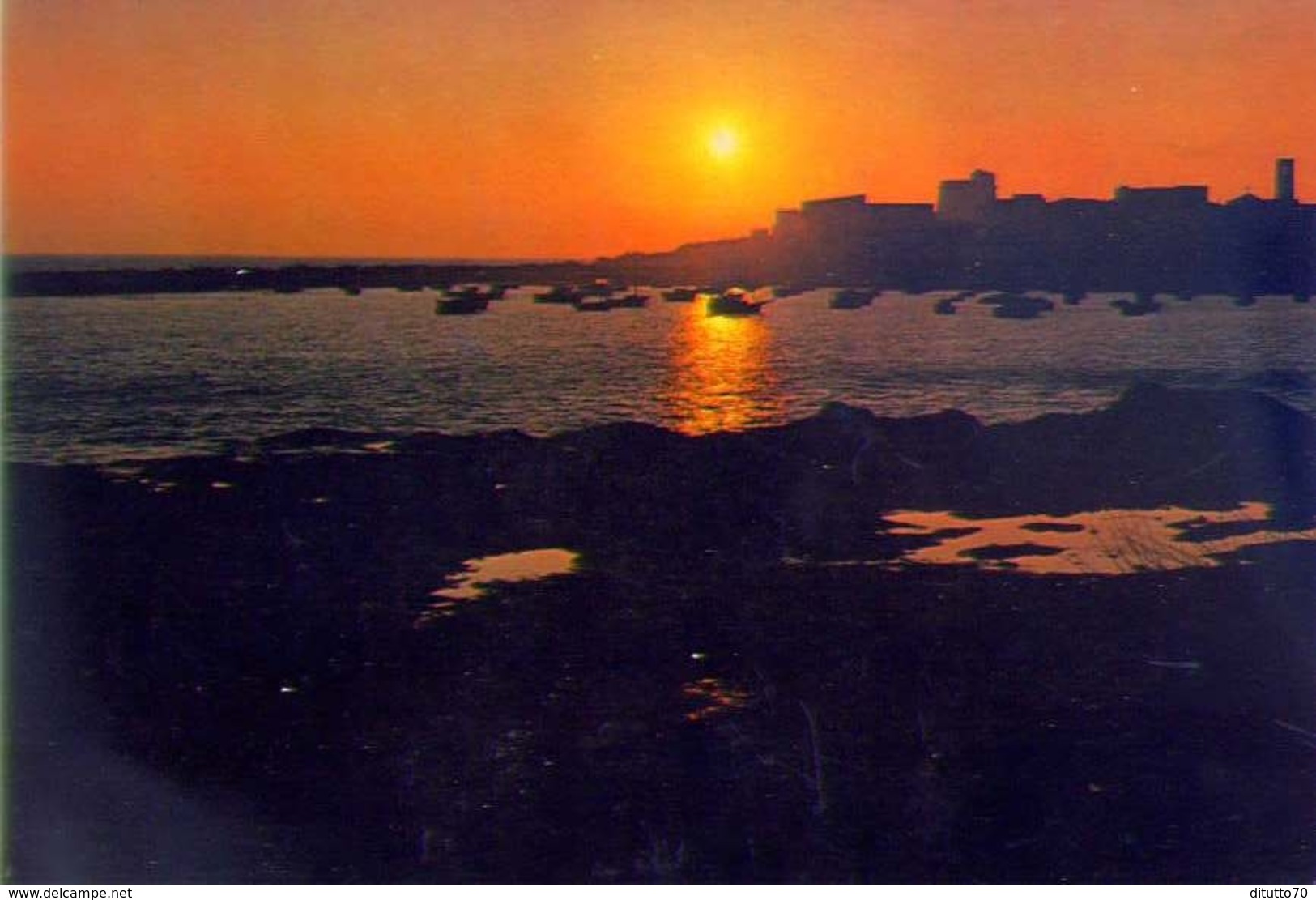 Portoscusao - Caglairi - Tramonto - 9078 - Formato Grande Viaggiata &ndash; E1 - Cagliari