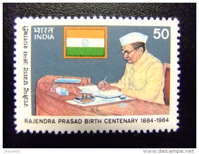 INDIA INDE 1984 RAJENDRA PRASAD 1&ordm; Presidente De La India Yvert 823 ** MNH - Nuevos