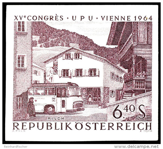 1964, 1 Schilling Bis 6,40 Schilling "Weltpostkongress, Wien", Abart "ungez&auml;hnt", Kompletter Satz Zu 8 Werten,... - Other & Unclassified