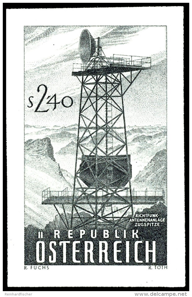 1959, 2,40 Schilling "Offizielle Inbetriebnahme Des &Ouml;sterreichischen Richtfunknetzes", Ungez&auml;hnter... - Other & Unclassified