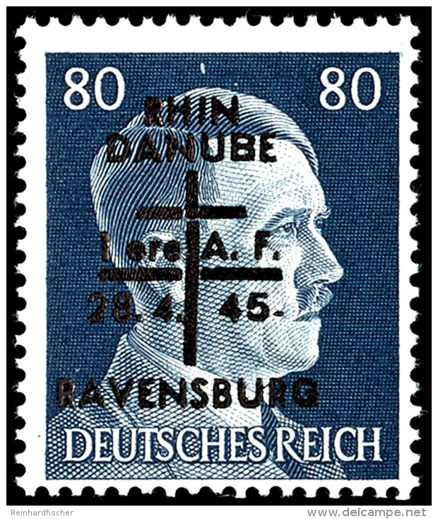 1 Bis 80 Pfg Hitler Aufdruck-Ausgabe, Kpl. 18 Einwandfrei Postfrische Werte, Sign. STURM, Mi. 350,-, Katalog:... - Ravensburg