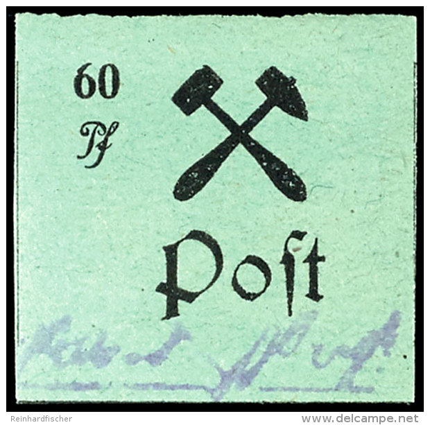 3 Pf. - 60 Pf. Ungez&auml;hnt In Type II (Stiel Keulenf&ouml;rmig), Tadellos Ungebraucht, Sign. E.B.G. Und Richter,... - Grossräschen