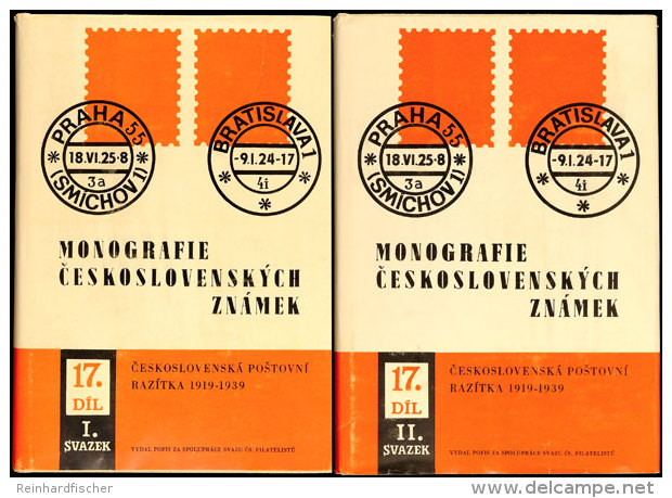 CSSR 1988 :  Monografie Ceskosl. ZNAMEK, Stempel Von  1919 - 1939, Zwei Handb&uuml;cher Mit &uuml;ber 1.100 Seiten,... - Other & Unclassified