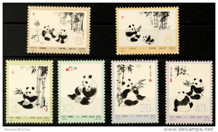 4 F. Bis 43 F., Riesenpanda, 6 Werte Postfrisch, Mi. 230.-, Katalog: 1126/31 **4 F. Till 43 F., Giant Panda, 6... - Other & Unclassified