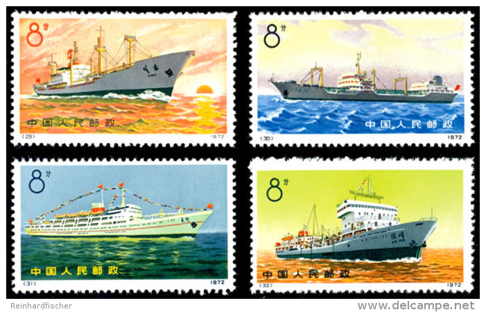 1972, 8 F. Handelsschiffe, 4 Werte Postfrisch O.G. Wie Verausgabt, Mi. 260.-, Katalog: 1113/16 **1972, 8 F.... - Other & Unclassified