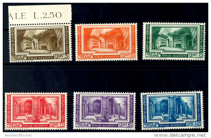 5 C.-1,25 L. Arch&auml;ologie-Kongress Komplett, 5 C. Mit Oberrand, Tadellos Postfrisch, Mi. 200.-, Katalog: 67/72... - Sonstige & Ohne Zuordnung