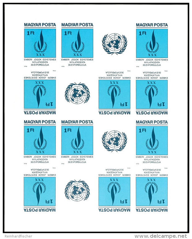 1979: Menschenrechte, Gez&auml;hnt Und Ungez&auml;hnt, Je Im Kompletten Bogen, Katalog: 3334A,B **1979: Human... - Sonstige & Ohne Zuordnung