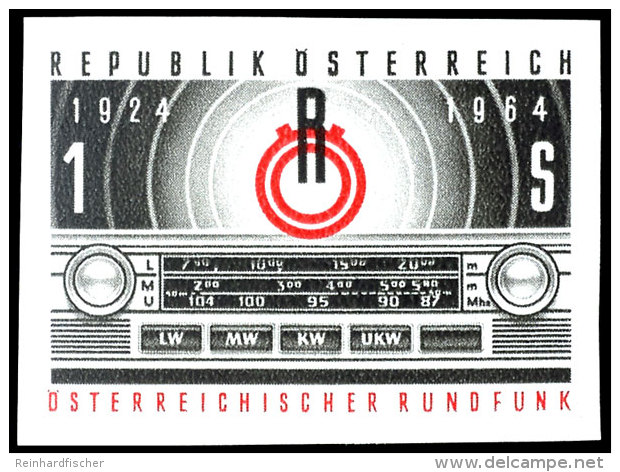 1964, 1 Schilling "40. Jahre Rundfunk In &Ouml;sterreich", Abart "ungez&auml;hnt", Tadellos Postfrisch, Mi. 200.-,... - Other & Unclassified