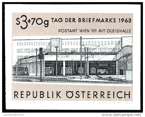 1963, 3 Sch. + 70 Gr. "Tag Der Briefmarke 1963", Abart "ungez&auml;hnt", Tadellos Postfrisch, Mi. 200.-, Katalog:... - Sonstige & Ohne Zuordnung