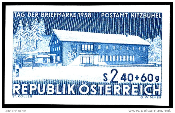 1958, 2.40 Schilling "Tag Der Briefmarke 1958", Abart "ungez&auml;hnt", Tadellos Postfrisch, Mi. 200.-, Katalog:... - Sonstige & Ohne Zuordnung
