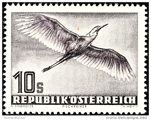 1 Schilling Bis 10 Schilling "V&ouml;gel", Flugpostausgabe 1953, Tadellos Postfrisch, Mi. 350.-, Katalog: 984/87... - Sonstige & Ohne Zuordnung