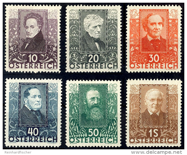 1931, "Dichter" Kpl. Tadellos Postfrisch, Mi. 200,--, Katalog: 524/29 **1931, "Poet" Complete In Perfect... - Other & Unclassified