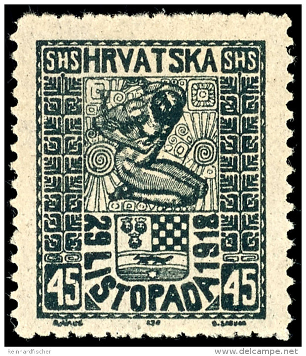 1918, 45 F. (H&ouml;chstwert) Sauber *, Mi. F&uuml;r * = 150,--, Katalog: 54 *1918, 45 F. (key Value) Clean *,... - Sonstige & Ohne Zuordnung