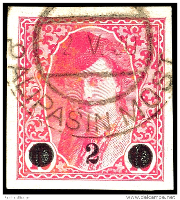 1919, Zeitungsmarke "2 Auf 6 H:", Tadellos Breitrandig, Sign., Mi. 220,--, Katalog: 27 O1919, Newspaper Stamp... - Sonstige & Ohne Zuordnung