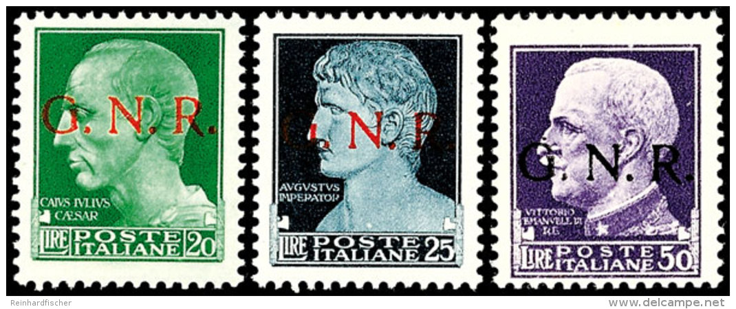 5 C. - 50 L. Freimarken Mit G.N.R.-Aufdruck, Postfrisch, Mi. 3660,-, Katalog: 1/20 **5 C. - 50 L. Postal Stamps... - Sonstige & Ohne Zuordnung