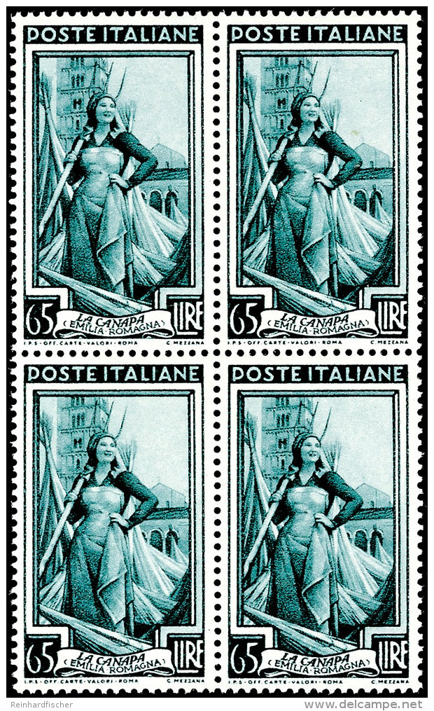 65 L. Arbeiter, Postfrischer 4er-Block, Mi. 160,-, Katalog: 983 **65 L. Worker, Unhinged Mint Block Of Four,... - Ohne Zuordnung