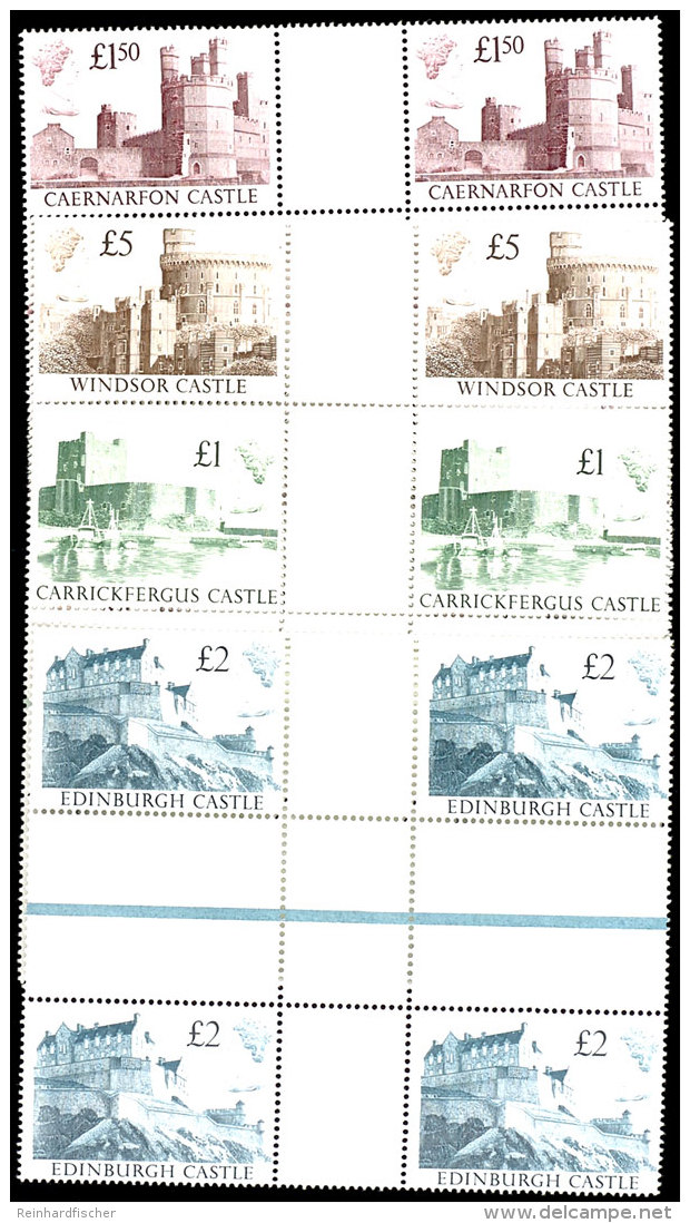 Freimarken "Burgen" Als Herzst&uuml;ck-Viererblocks, Mi. 200,-- ++, Katalog: 117477 HZ **Postal Stamps "castle"... - Sonstige & Ohne Zuordnung