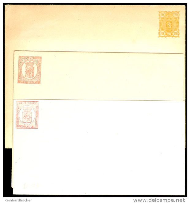 10 Und 40 Kop., 20 P., 3 Ganzsachenumschlage, Ungebraucht, Katalog: U13B,20c,34 GA*10 And 40 Kop., 20 P., 3... - Other & Unclassified