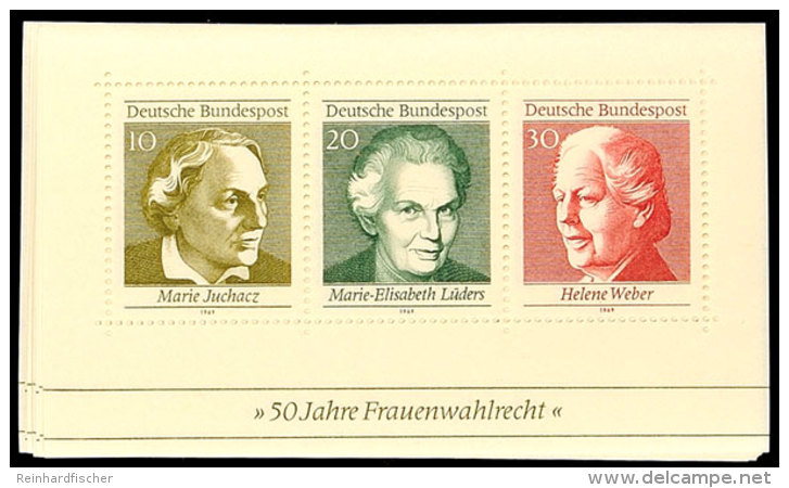 1969, Block-Ausgabe "Frauenwahlrecht", 100 St&uuml;ck Postfrisch, Mi. 180.-, Katalog: Bl.5(100) **1969,... - Other & Unclassified