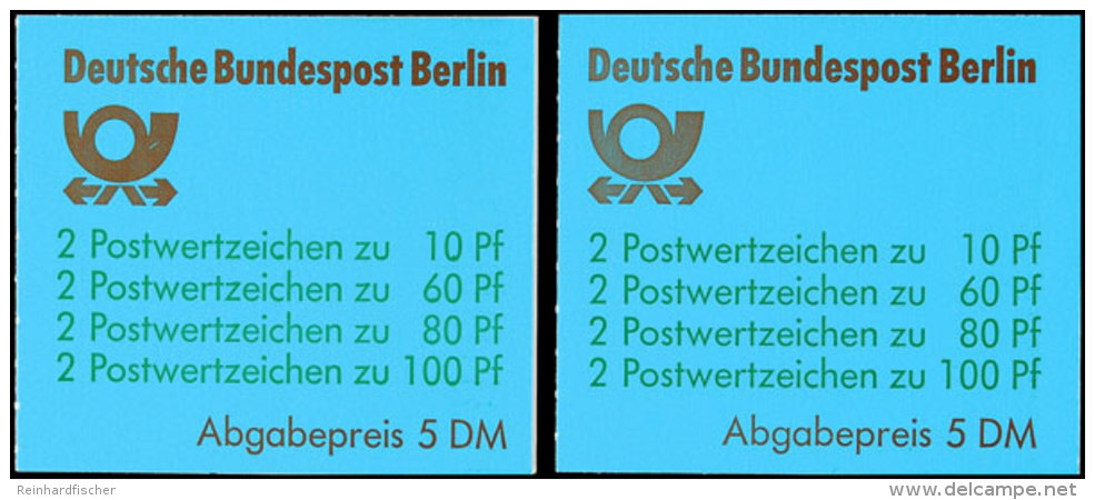 1989, Sehensw&uuml;rdigkeiten, Das Letzte Heftchen Sowie Das Heftchenblatt Mit Berliner Stempel Kabinett, Mi.... - Sonstige & Ohne Zuordnung