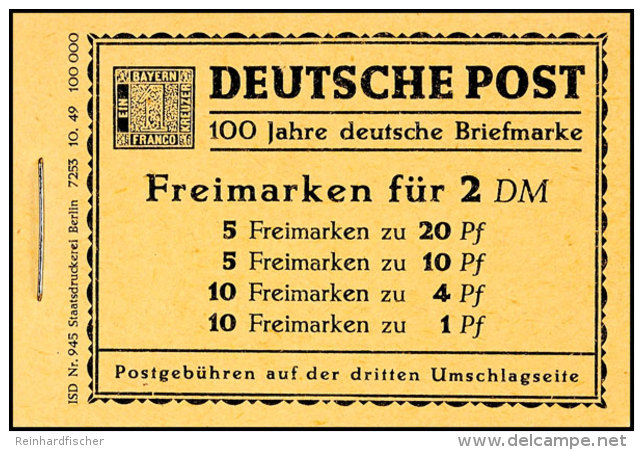 Berliner Bauten 1949, Markenheftchen 1, Tadellos Postfrisch, Mi. 700.-, Katalog: MH1 **Berlin Buildings 1949,... - Sonstige & Ohne Zuordnung