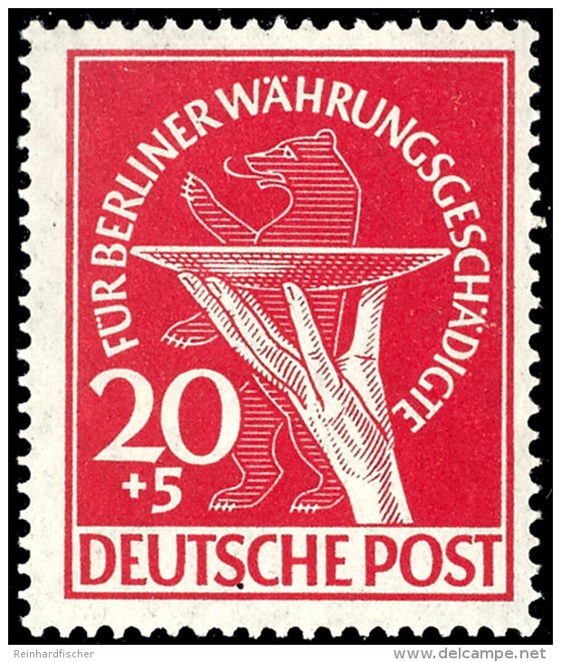 20+5 Pf W&auml;hrungsgesch&auml;digte Tadellos Postfrisch, Tiefst Gepr. Schlegel BPP, Mi. 120,--, Katalog: 69... - Sonstige & Ohne Zuordnung