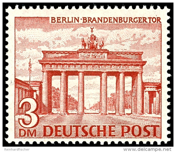 1949, Bauten 3 DM Tadellos Postfrisch, Fotokurzbefund Schlegel BPP, Mi. 300,-- Attest/Certificate:... - Sonstige & Ohne Zuordnung