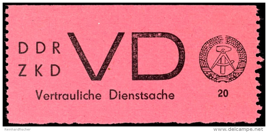 1965, VD-Marke "helllilarosa" Tadellos Postfrisch, Mi. 2.800,--, Katalog: 2 **1965, VD Stamp "pale Lilac Rose"... - Sonstige & Ohne Zuordnung