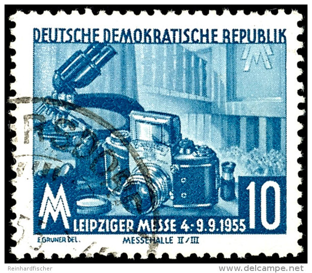 1955, Messe-Marke Mit Plattenfehler, Bedarfsrundstpl., Tadellos, Mi. 150,--, Katalog: 479I O1955, Fair Stamp... - Sonstige & Ohne Zuordnung