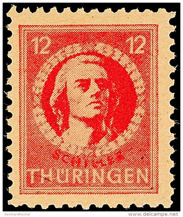 12 Pf. Rot, V-Papier, Tadellos Postfrisch, Gepr. Str&ouml;h BPP, Mi. 550.-, Katalog: 97AXav **12 Pf. Red,... - Other & Unclassified