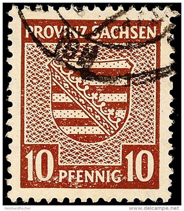 10 Pf. Siena, Gestempelt, Gepr. Str&ouml;h BPP, Mi. 200.-, Katalog: 78Yb O10 Pf. Sienna, Used, Expertized... - Other & Unclassified