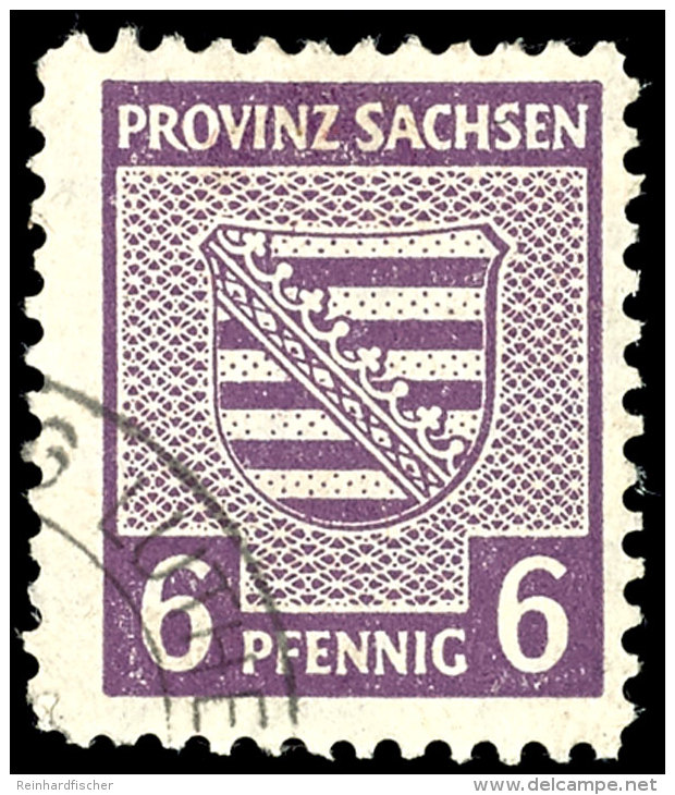 6 Pfg R&ouml;tlichgrauviolett, Gestempelt, Gepr. Str&ouml;h BPP, Katalog: 69XAb O6 Pfg Reddish Gray Violet,... - Other & Unclassified