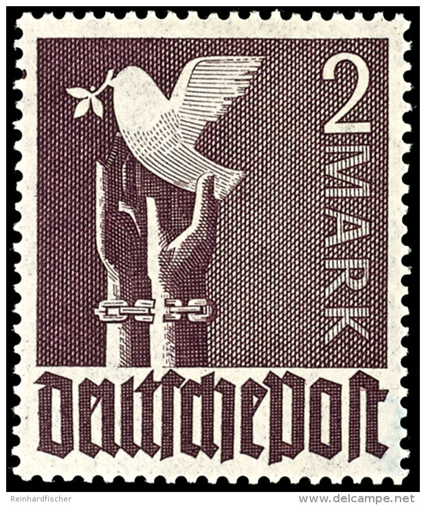 2 Mark Taube, Druck Auf Vorder- Und R&uuml;ckseite, Postfrisch, Sign., Mi. 200,-, Katalog: 960DG **2 Mark Dove,... - Other & Unclassified