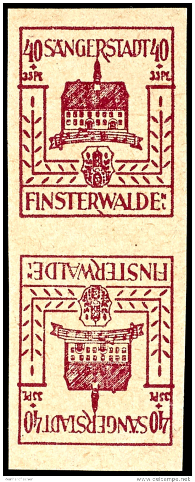 40+35 Pf. Im Senkrechten Kehrdruckpaar, Einwandfrei Postfrisch, Mi. 250,-, Katalog: 10K **40 35 Pf. In The... - Finsterwalde