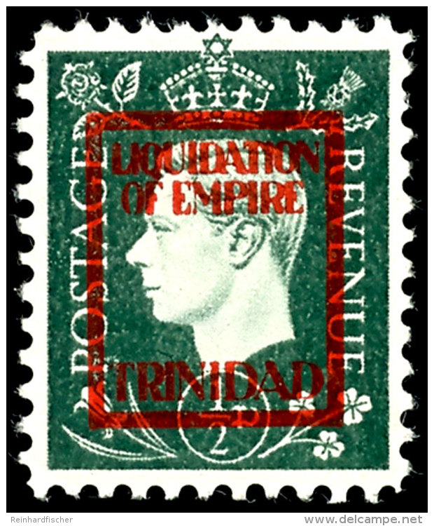 1/2 P. Liquidation Of Empire Mit Aufdruck "Trinidad", Tadellos Ungebraucht Ohne Gummierung - Wie Hergestellt,... - Other & Unclassified