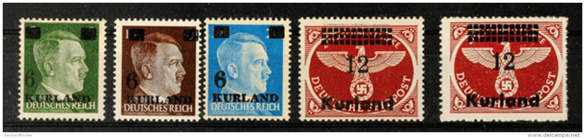 Aufdruckserie Mit Mi. 4A Und B, Postfrisch, Mi. 250,-, Katalog: 1/4A+B **Overprint Set With Michel 4A And B,... - Other & Unclassified