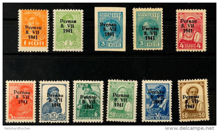 1 Bis 50 Kop., Type II, 11 Werte Kpl. Postfrisch, 3 Kop. Geschnitten Gepr. Krischke BPP, Mi. 180,-, Katalog: 1/10... - Sonstige & Ohne Zuordnung