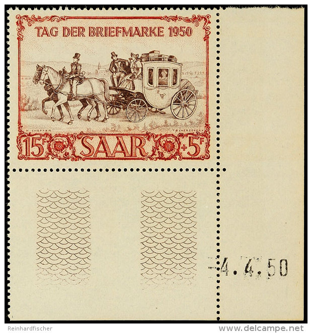 15+5 F Tag Der Briefmarke Mit Druckdatum Tadellos Postfrisch, Mi. 250,--, Katalog: 291Bru **15 5 F Day Of The... - Sonstige & Ohne Zuordnung