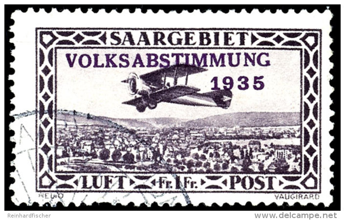 1 Fr. Flug, Volksabstimmung, Plattenfehler: "verk&uuml;rztes I In Helio", Gest., Mi. 120,-, Katalog: 197VI O1... - Other & Unclassified