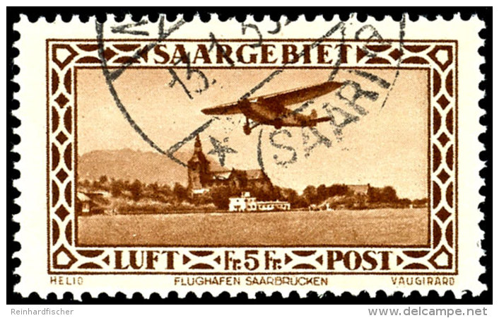 60 C. Und 5 Fr. Flug, Je Gest., Gepr. Hoffmann Bzw. Geigle Je BPP, Mi. 125,-, Katalog: 158/59 O60 C. And 5 Fr.... - Other & Unclassified