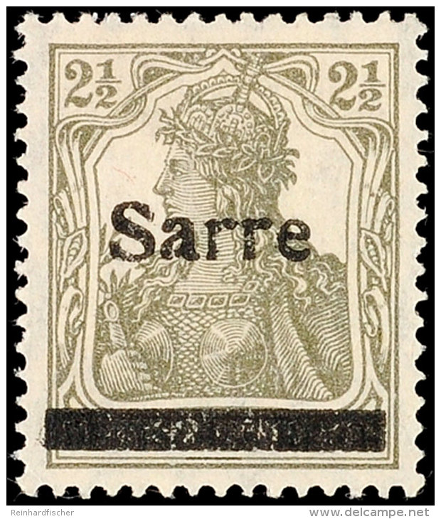 2 1/2 Pf. Olivgrau, Type II, Tadellos Ungebraucht, Gepr. Burger BPP, Katalog: 2aII *2 + Pf. Olive Gray, Type... - Sonstige & Ohne Zuordnung