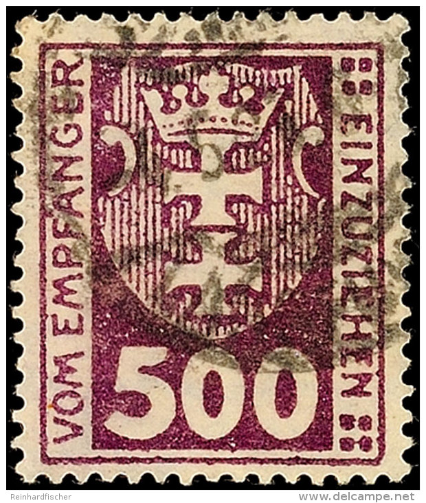 100 M. Purpur, Wz.3Y, Tadellos, Gestempelt, Gepr. Gruber BPP, Katalog: 19Y Oo100 M. Purple, Watermark 3Y, In... - Sonstige & Ohne Zuordnung