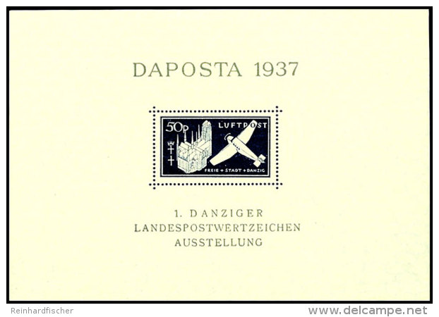 Blockausgabe "Daposta" Mit Plattenfehler III Tadellos Postfrisch, Gepr. Dr. Oechsner BPP, Mi. 300.-, Katalog:... - Other & Unclassified