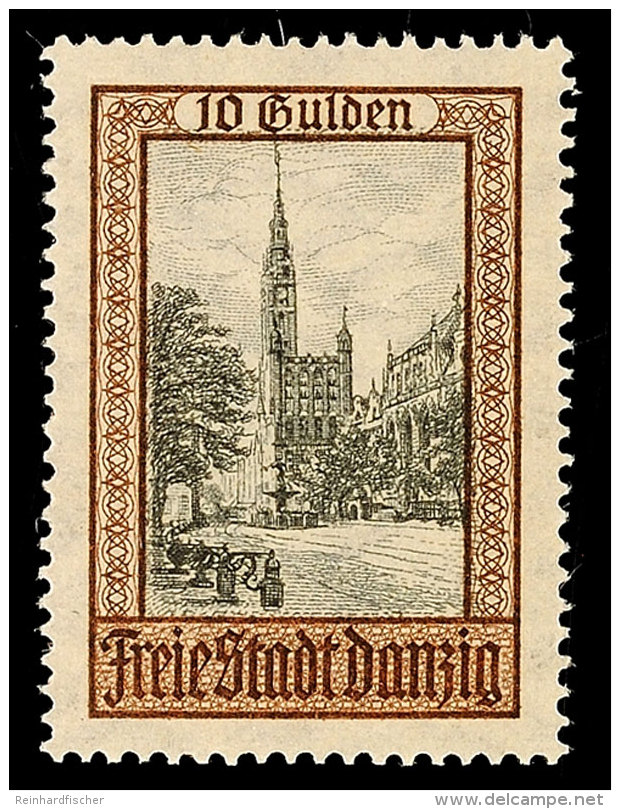 10 Gulden Ansichten 1924, Tadellos Postfrisch, Tiefst Gepr. Dr. Oechsner BPP, Mi. 140.-, Katalog: 211 **10... - Other & Unclassified