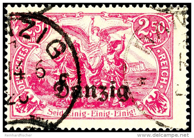2,50 Mark In C-Farbe Tadellos Gestempelt, Fotoattest Dr. Oechsner BPP: "Die Erhaltung Ist Einwandfrei." Mi.900,-... - Other & Unclassified