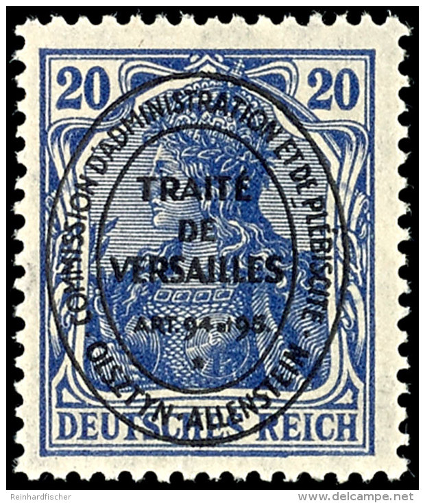 20 Pfg Lilaultramarin, Tadellos Postfrisch, Gepr. Waesels BPP, Mi. 350.-, Katalog: 19a **20 Pfg Lilac... - Other & Unclassified