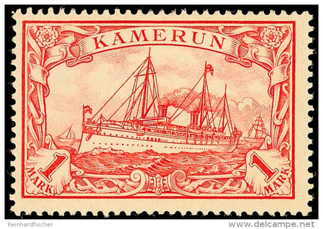 1 Mark Kaiseryachtrot Tadellos Ungebraucht, Gepr. Steuer BPP, Mi. 80.-, Katalog: 16 *1 Mark Kaiseryachtrot In... - Kamerun