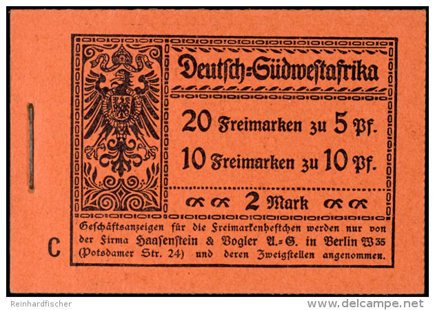 Markenheftchen Mi. 3IA, Originalgeklammert, Ungefaltet, Tadellos Postfrisch, Katalog: MH3IA **Stamp Booklet... - German South West Africa