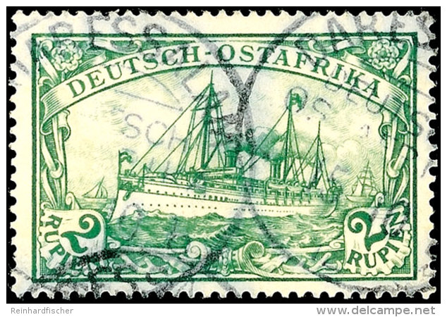 2 Rupien Mit Retusche In Der Wolke Tadellos Gestempelt, Dopp. Gepr. J&auml;schke-L. BPP, Mi. 300,-, Katalog: 20II... - Deutsch-Ostafrika