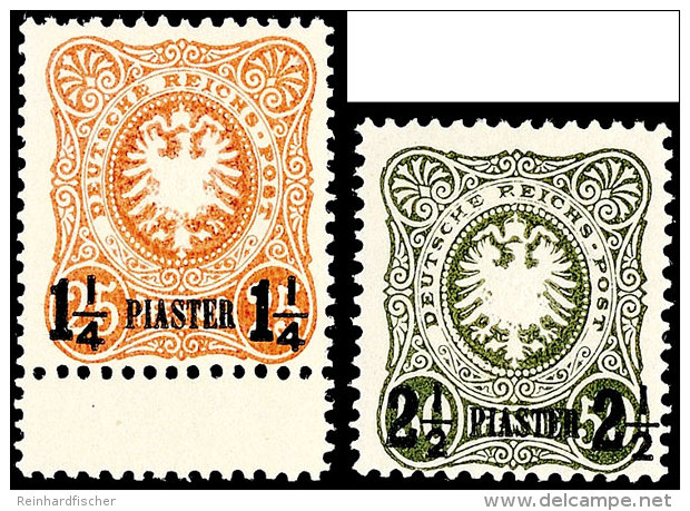 10 Para Auf 5 Pf. Bis 2 1/2 Piaster Auf 50 Pf. Als Berliner Nachdrucke Komplett Tadellos Postfrisch, Mi. 560,-,... - Turkey (offices)